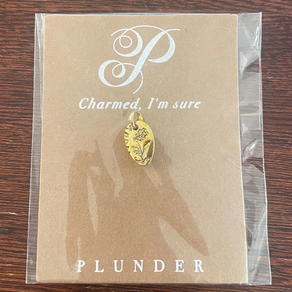 Plunder Bracelet + Charm Set. Pearl beaded bracelet. Gold rose charm. New in bag - Picture 5 of 8